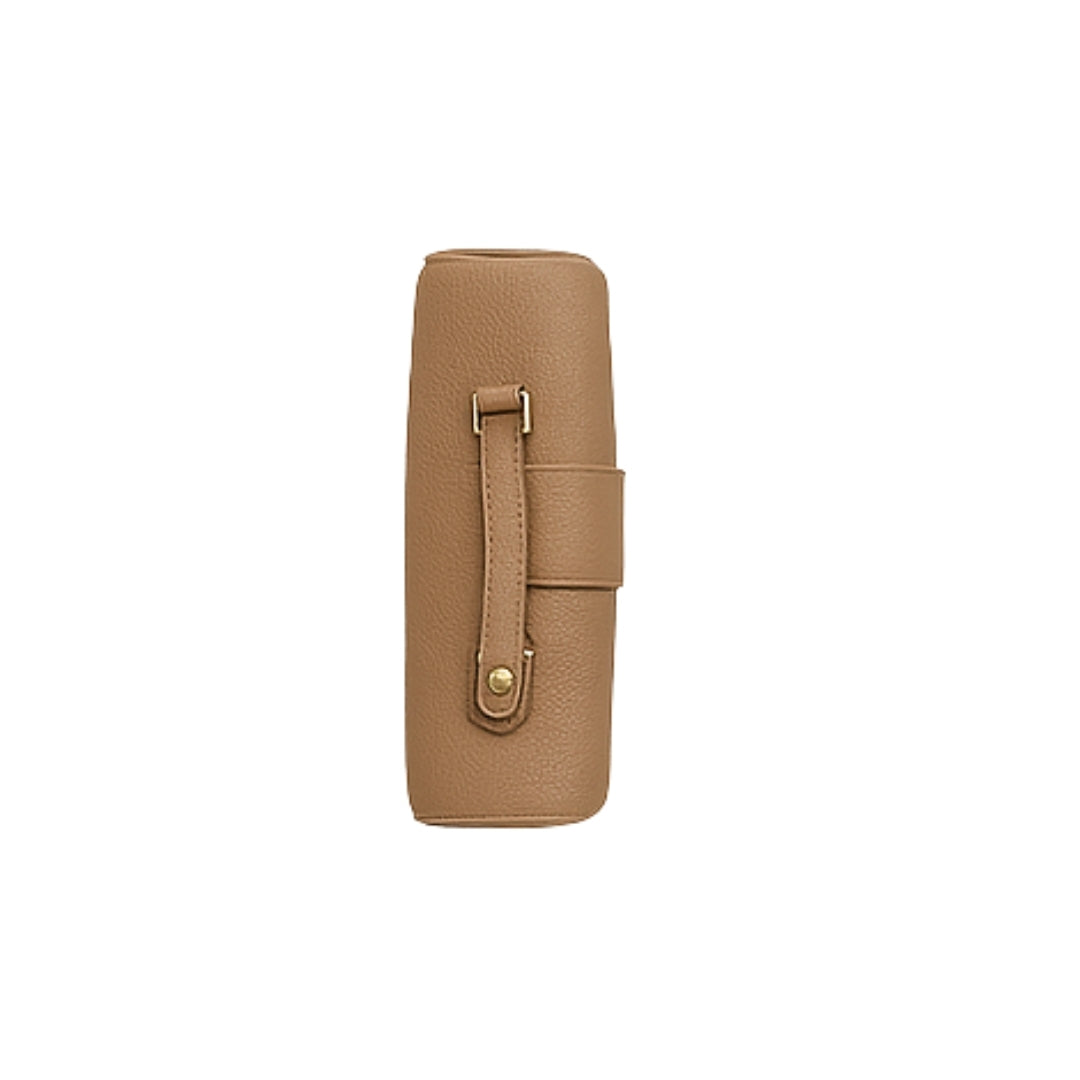 Borcelle Caramel Classic Buckle Top-Handle Bag
