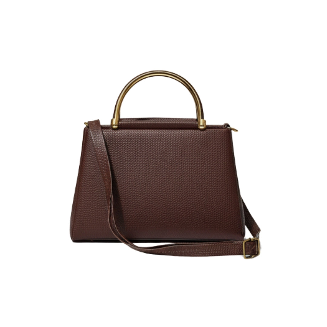 Borcelle Mocha GG Signature Structured Hand Tote