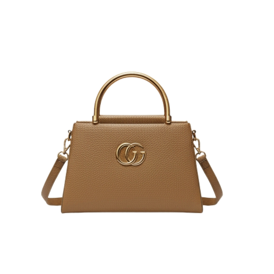 Borcelle Caramel Elite GG Structured Tote