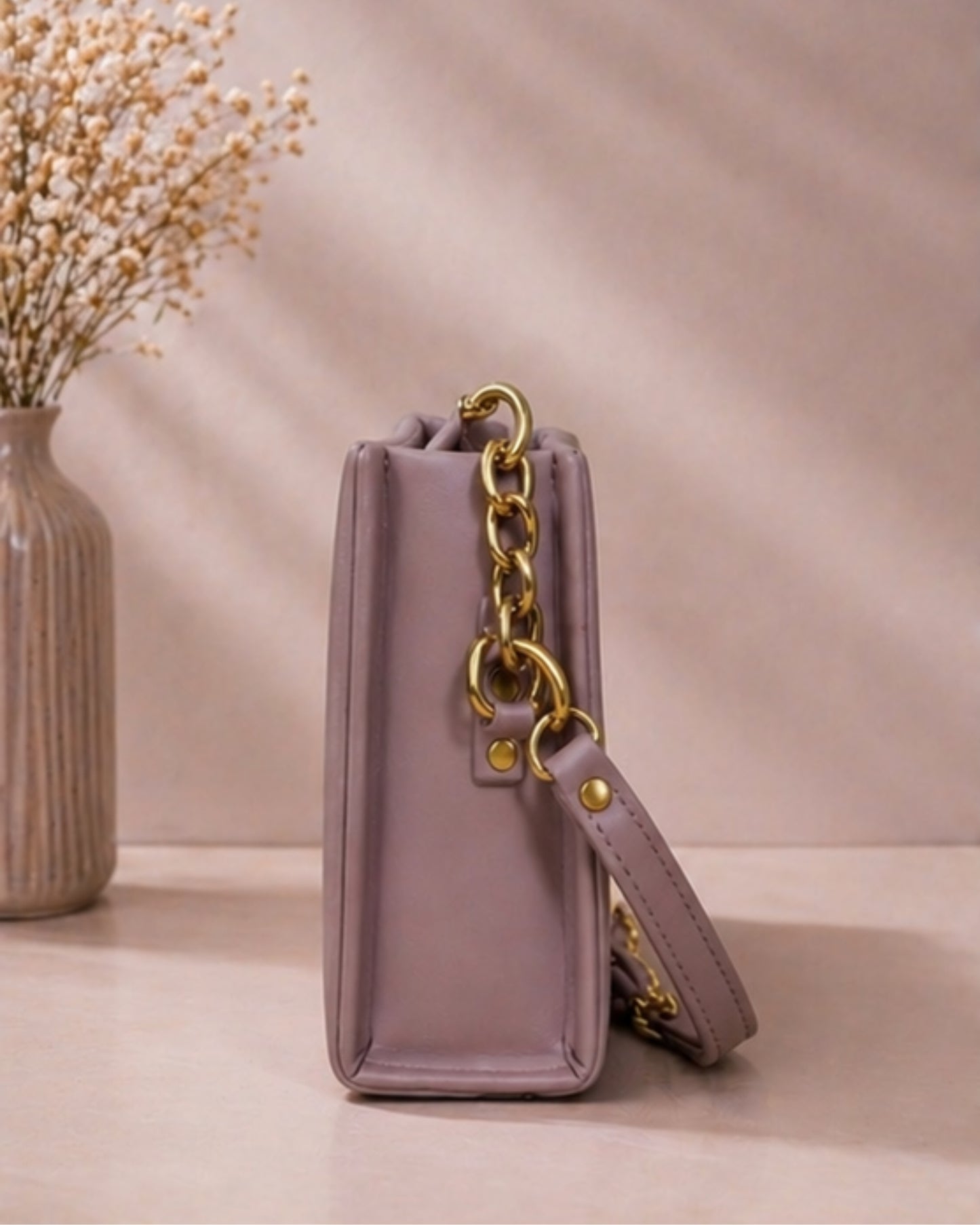 Swag Wali Saheli Signature Luxe Box Sling Handbag (Blush Pink)