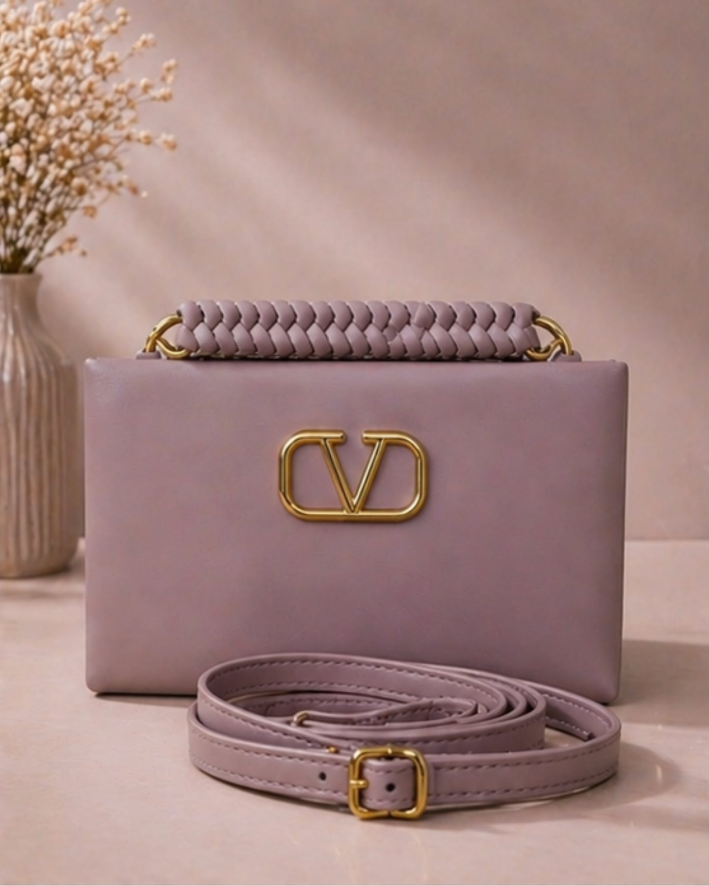 Swag Wali Saheli Signature Luxe Box Sling Handbag (Blush Pink)