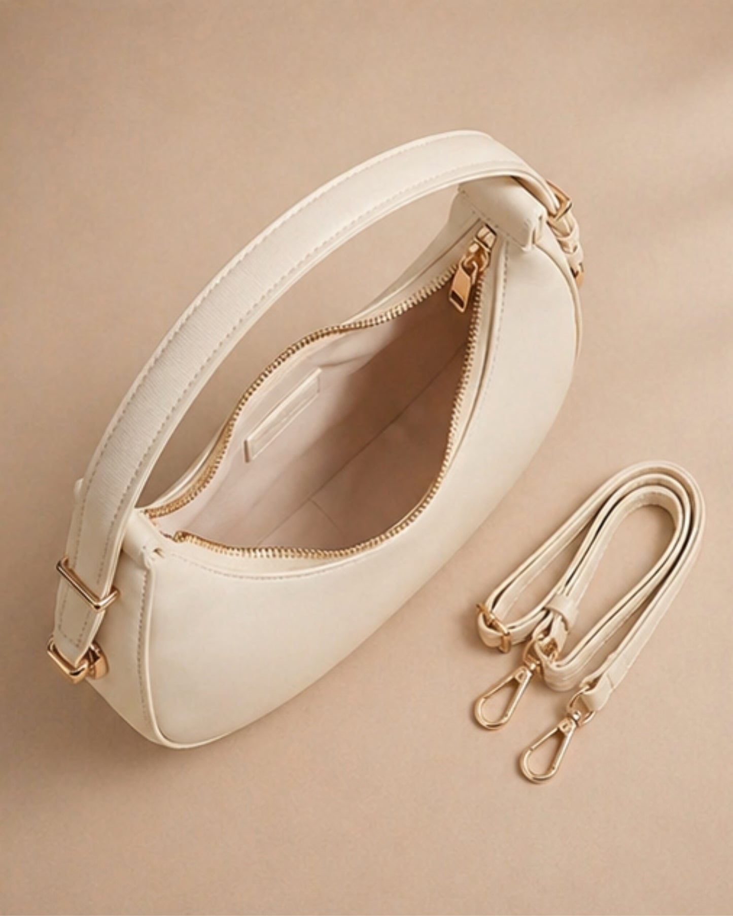 Swag Wali Saheli Premium Dual Strap Shoulder Bag (Cream Ivory)
