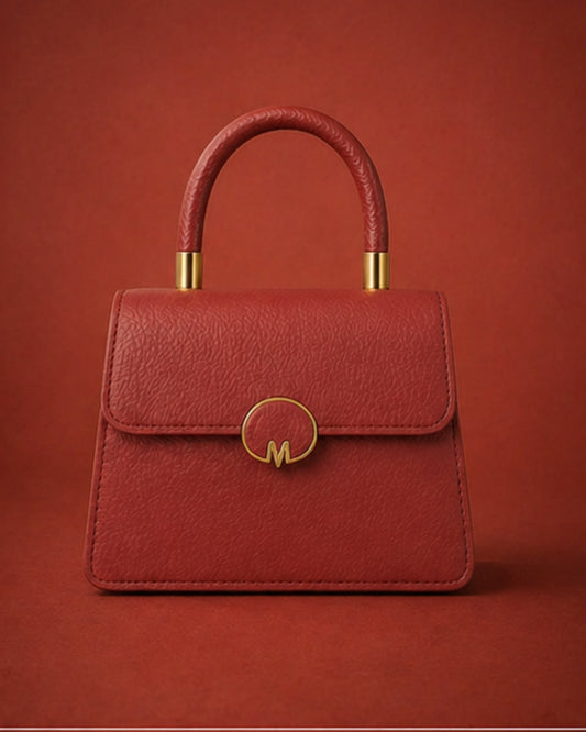 Swag Wali Saheli Royal Structured Handbag (Crimson Red Edition)