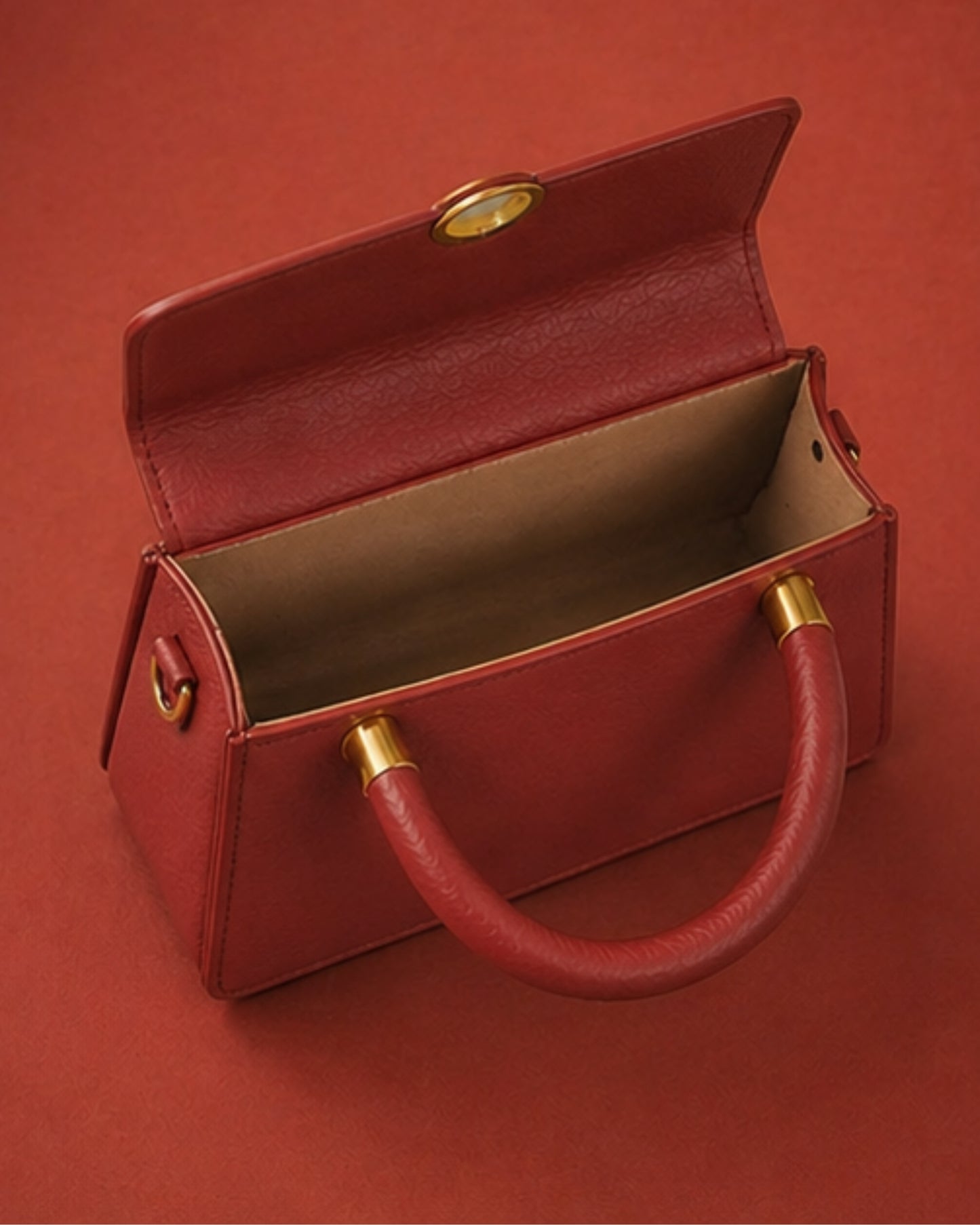 Swag Wali Saheli Royal Structured Handbag (Crimson Red Edition)