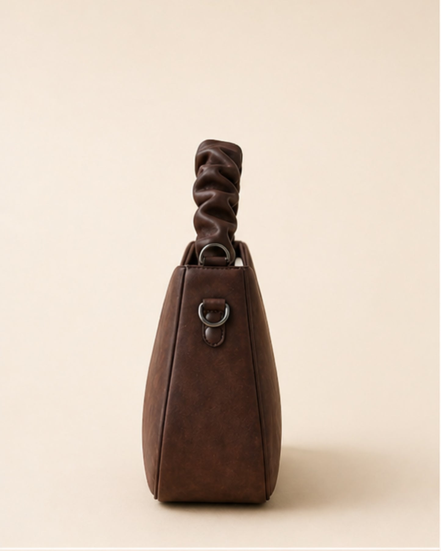 Swag Wali Saheli Luxe Marble Scrunch Handbag (Chocolate Brown Edition)