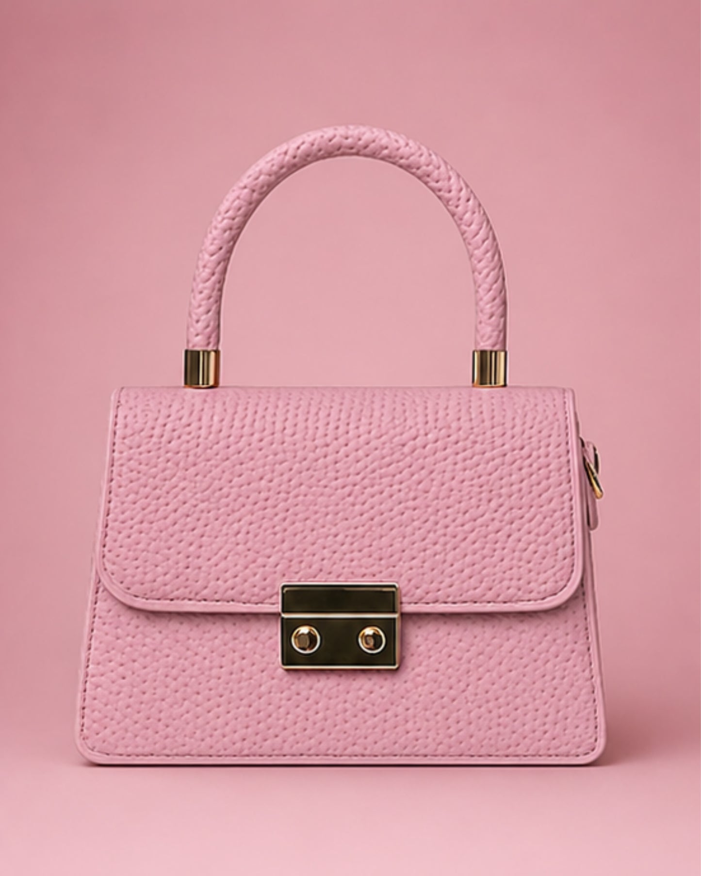 Swag Wali Saheli Structured Mini Top Handle Bag (Blush Pink)