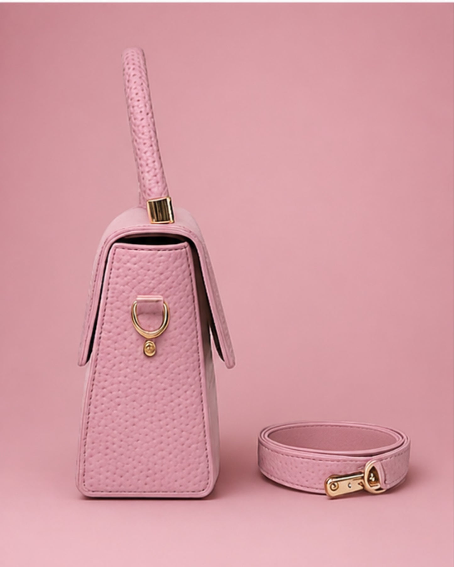 Swag Wali Saheli Structured Mini Top Handle Bag (Blush Pink)